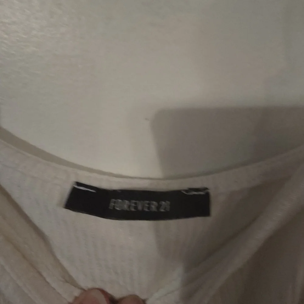 Forever 21 Cream Ribbed Top - Picture 2 of 3